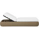 Barcelona Natural / Stinson White Outdoor Lounger